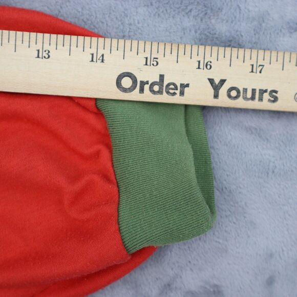 Pykettes Sweater Womens S Red Green Quarter Sleeve Floral Shoulder Pads Pullover - Picture 5 of 16